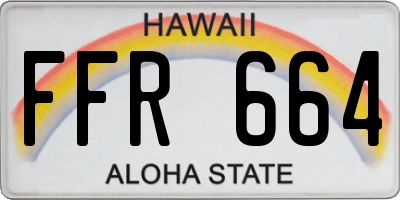HI license plate FFR664