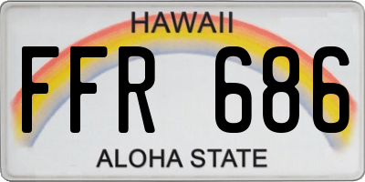 HI license plate FFR686