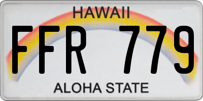 HI license plate FFR779