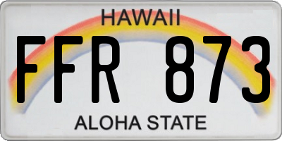 HI license plate FFR873
