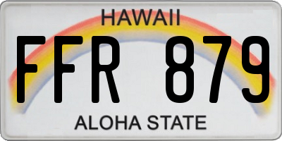 HI license plate FFR879