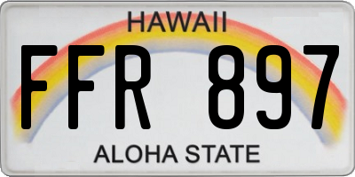 HI license plate FFR897