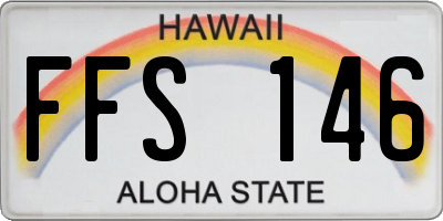 HI license plate FFS146