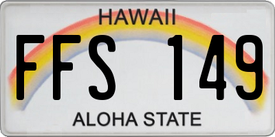 HI license plate FFS149