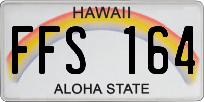 HI license plate FFS164