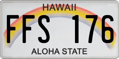 HI license plate FFS176
