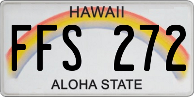 HI license plate FFS272