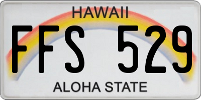 HI license plate FFS529