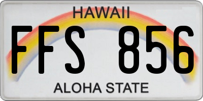 HI license plate FFS856