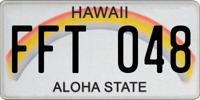 HI license plate FFT048