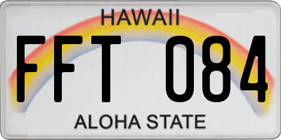 HI license plate FFT084