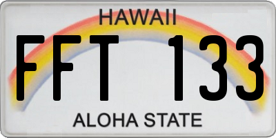 HI license plate FFT133