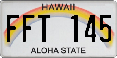 HI license plate FFT145