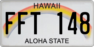 HI license plate FFT148