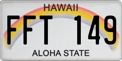 HI license plate FFT149