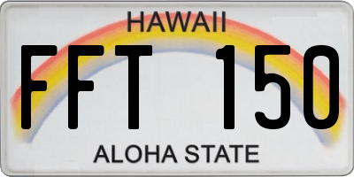 HI license plate FFT150