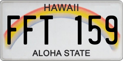 HI license plate FFT159