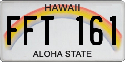 HI license plate FFT161