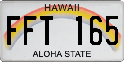 HI license plate FFT165