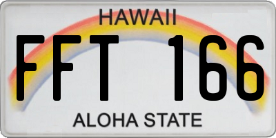 HI license plate FFT166