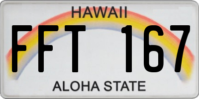 HI license plate FFT167