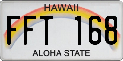 HI license plate FFT168