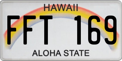 HI license plate FFT169