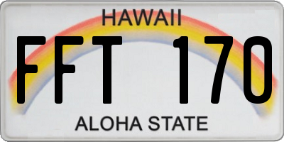 HI license plate FFT170