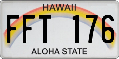 HI license plate FFT176