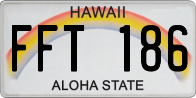 HI license plate FFT186