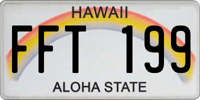 HI license plate FFT199