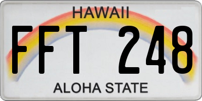 HI license plate FFT248