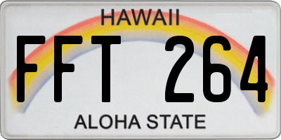HI license plate FFT264