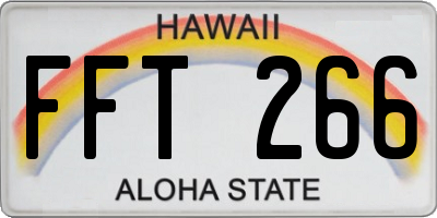 HI license plate FFT266