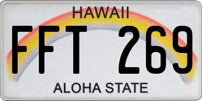 HI license plate FFT269