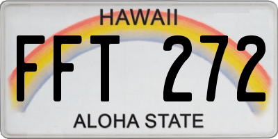 HI license plate FFT272