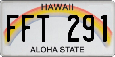HI license plate FFT291
