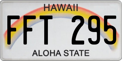 HI license plate FFT295