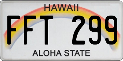 HI license plate FFT299