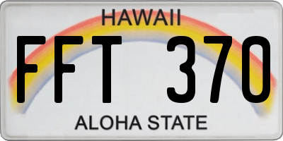 HI license plate FFT370