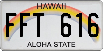 HI license plate FFT616