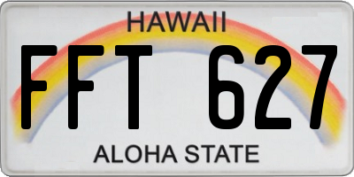 HI license plate FFT627