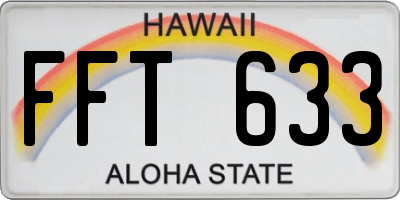 HI license plate FFT633