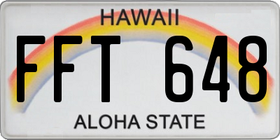 HI license plate FFT648