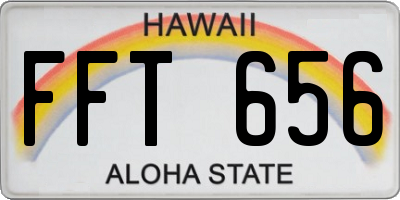 HI license plate FFT656
