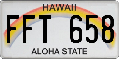 HI license plate FFT658