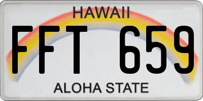 HI license plate FFT659