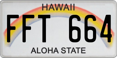 HI license plate FFT664