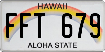 HI license plate FFT679