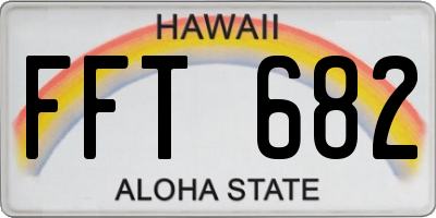 HI license plate FFT682
